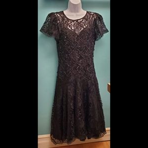 AFTERDARK Vintage Blk Formal Party Dress